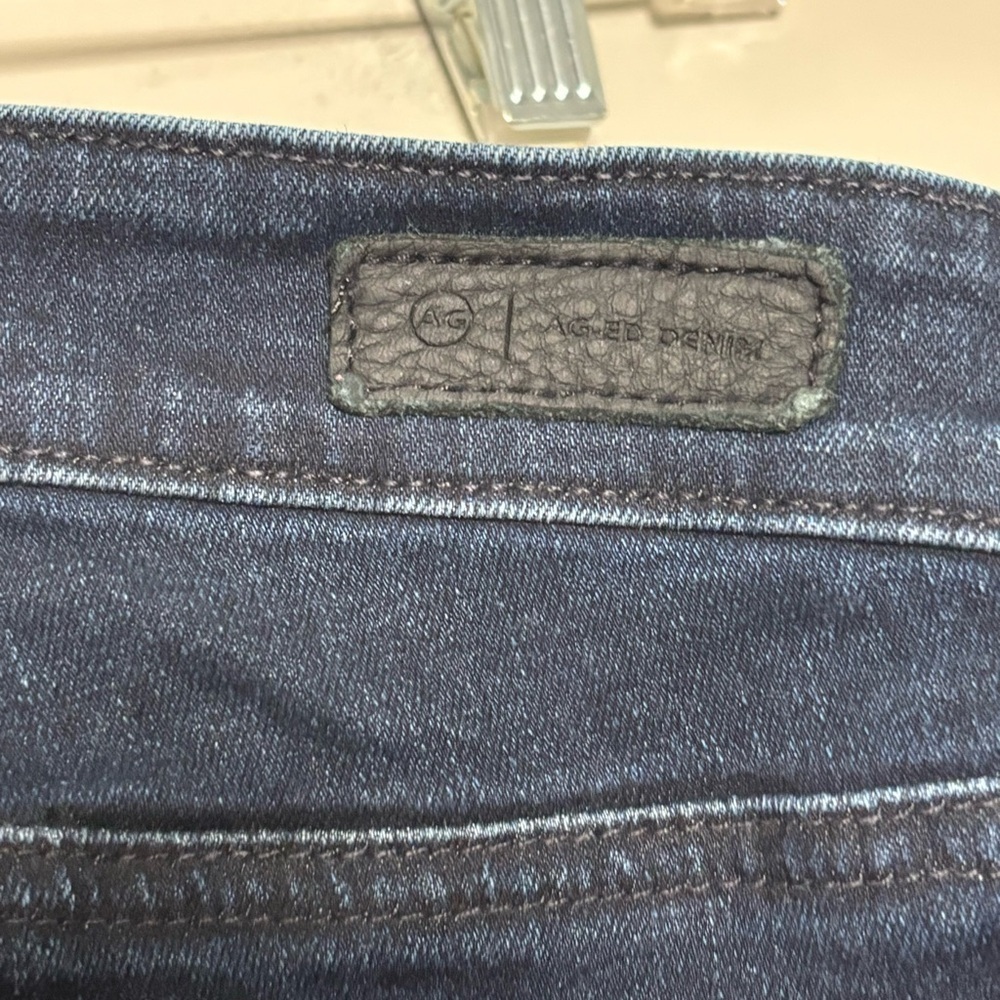 AG Adriano Goldschmied Mari Slim Straight Dark Wash Denim Jeans, size 27R - Picture 9 of 13